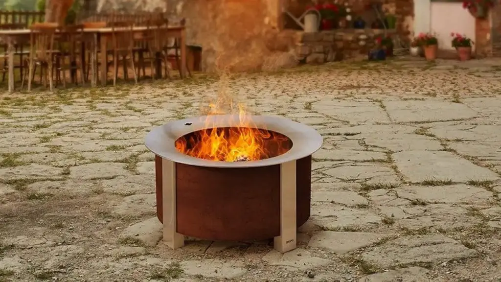 How do you clean a smokeless fire pit?